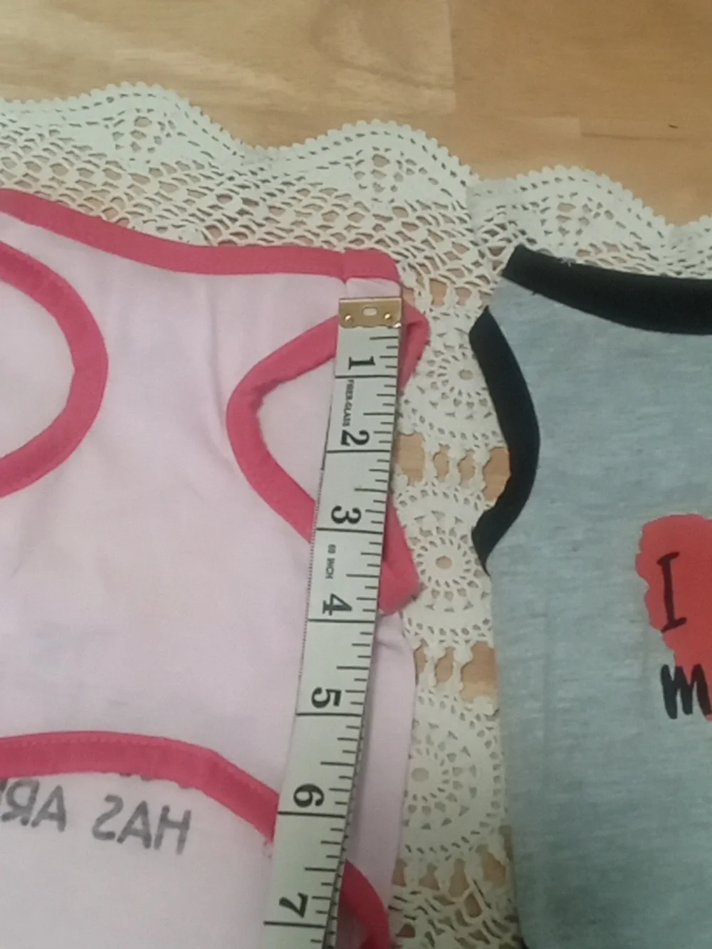 Two nwot female doggie shirts, for teeny tiny dog